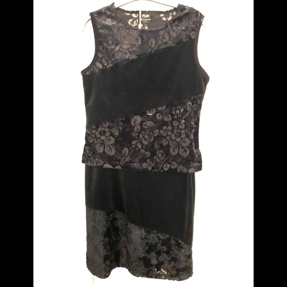 Two piece crushed velvet dress -FWH - Picture 4 of 11